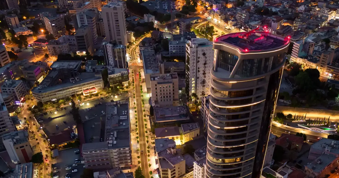 Cyprus government and business district - Nicosia cityscape